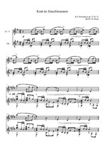 R. Schumann Kinderszenen - 12. Knd im Einschlummern für Fl/V und Gitarre