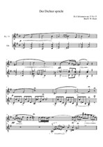 R. Schumann Kinderszenen - 13. Der Dichter spricht für Fl/V und Gitarre